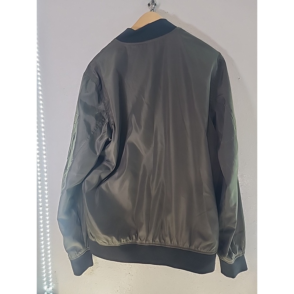 Y2K Distortion Men's Lightweight Bomber Jacket 100% Polyester‎ Army Green Sz. L